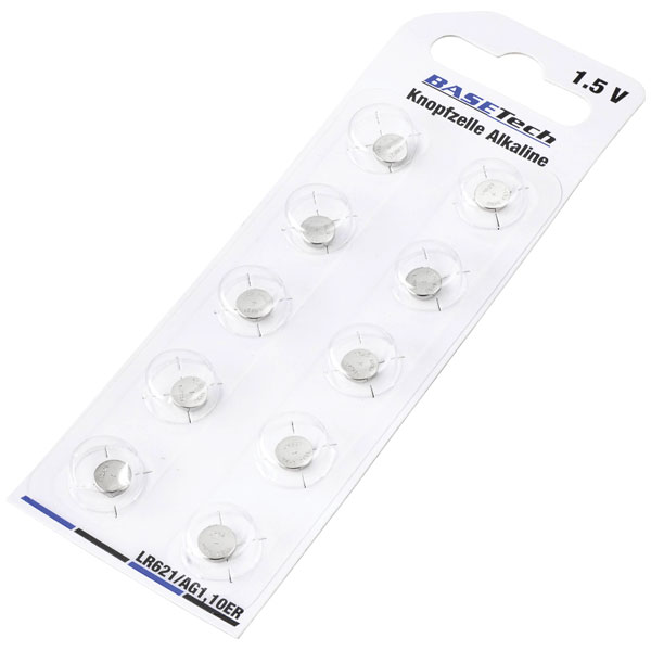 Basetech BT-2150820 Button Cell 3V 80mAh High Energy Temperature S...