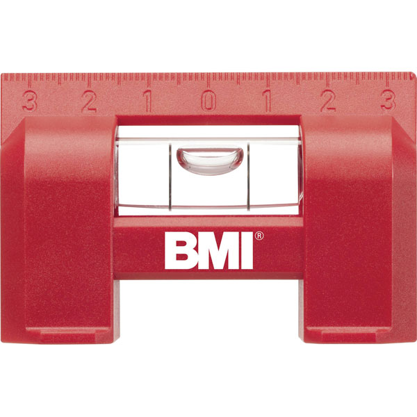 BMI 687070002M ELEVEL Spirit Level: Red Plastic Blister Pack 1Piece