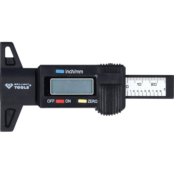 Brilliant Tools BT114903 Digital Depth Gauge 25mm LCD Display Stee...