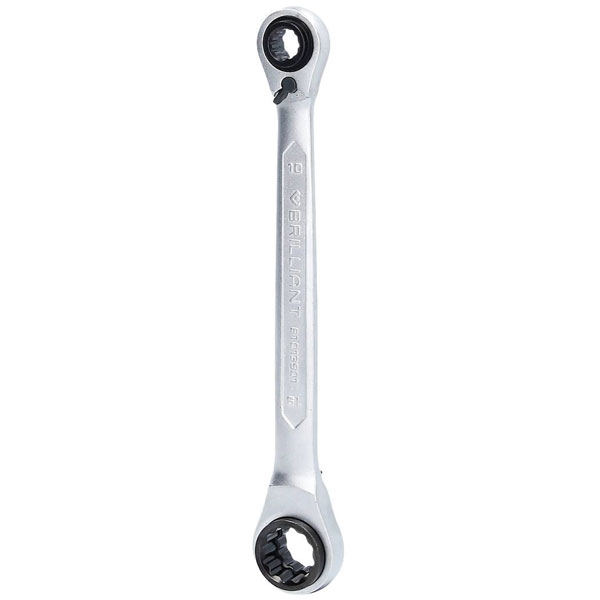 Brilliant Tools BT013901 Double-ended Ratcheting Box Wrench 10-19mm