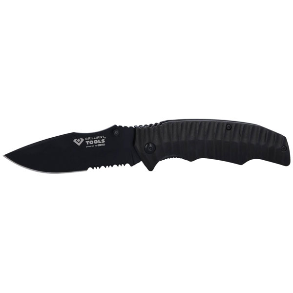 Brilliant Tools BT102905 Folding Knife with 10cm Blade & Non-slip Grip