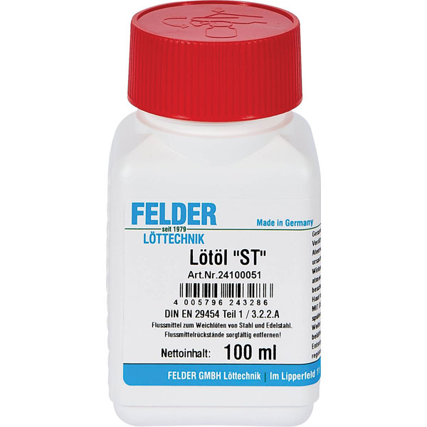 Felder 24100051 ST Soft Soldering Flux 100ml Zinc Ammonium Chloride
