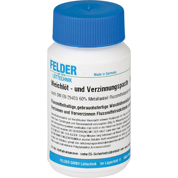 Felder 21976055 Soldering Zinc Coating Paste 250g for Tin-Plating ...