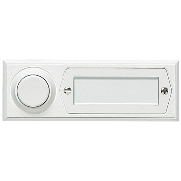 Grothe 51013 Bell Button White 12V/1.5A Surface Mount 1 Doorbell B...