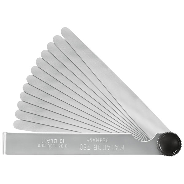 Matador 07600002 Caliper Feeler Gauges 10-Piece Retractable 100mm ...