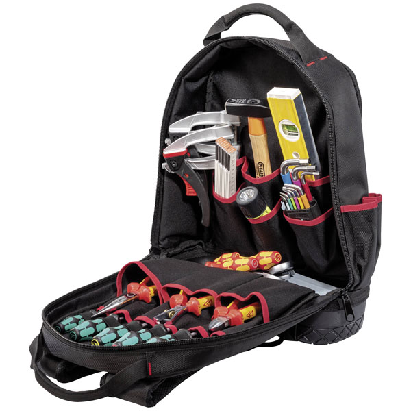 Parat 5990830991 Basic Backpack 15 Pockets Tool 14" Laptop Compartment
