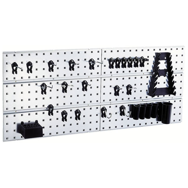 Raaco 109659 Tool Hooks Perforated Panel 1560x440x11mm +44 Clips
