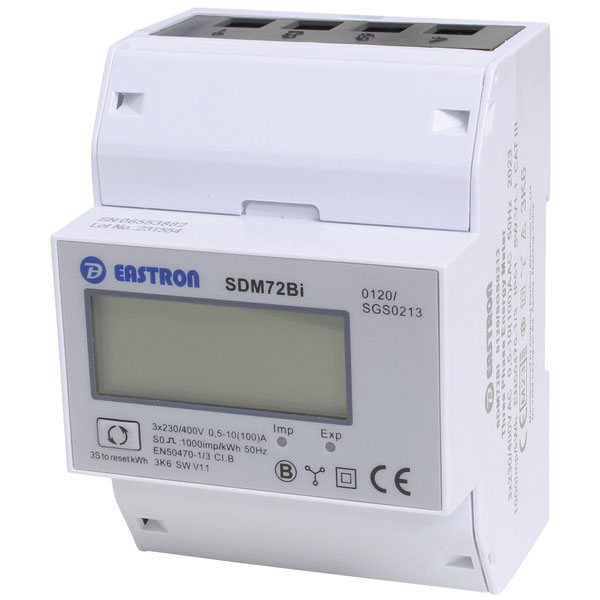 Counttec SDM72Bi Rail-Mount Meter 100A MID-Approved Ideal for PV