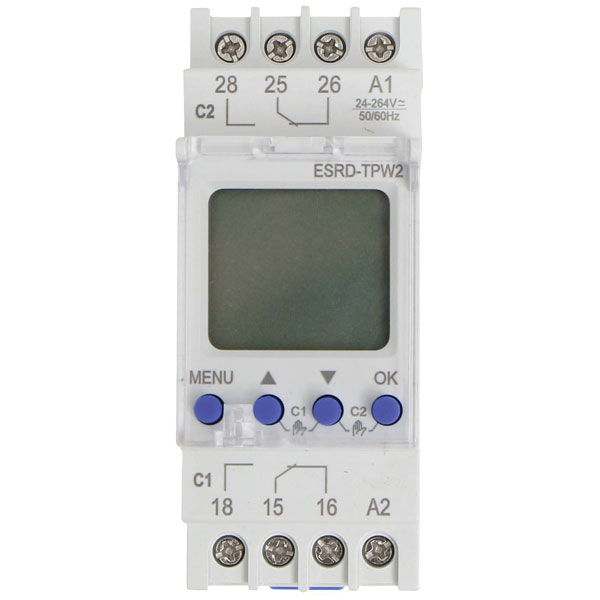 Counttec S2K90 Timer DIN Rail Multifunction Weekly & Holiday Settings