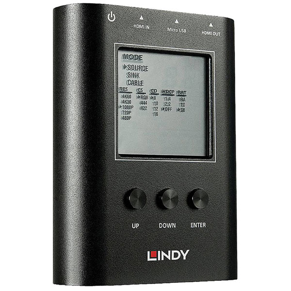 LINDY 32675 Protocol Analysers HDMI 2.0 18G Signal Analyzer and Ge...