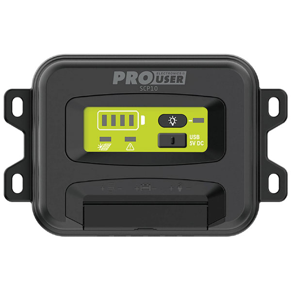 ProUser 18283 SCP50 Charge Controller 12-48V 50A Efficient PWM Tech