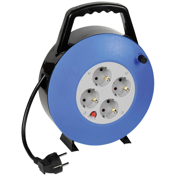Vivanco 61150 Cable Reel 10m Black 1 piece Durable and Compact Design