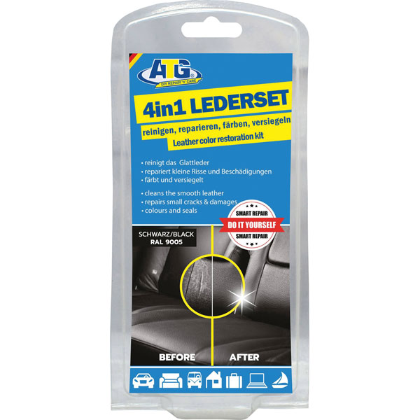 ATG 123 4-in-1 Leather Care Paint Repair & Cleaner Set No Waxes/Oils