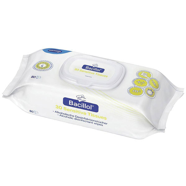 BODE Chemie 1012208 Bacillol 30 Antibacterial Wipes 30 pieces Sens...