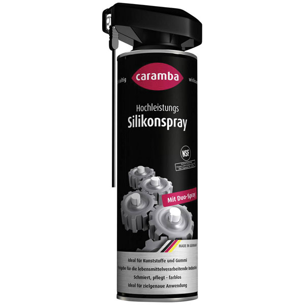 Caramba 6103251 Silicone Spray 500ml; Odourless -30°C to +200°C NS...