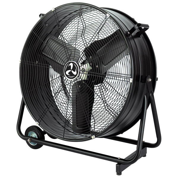 CasaFan DF600 Eco Floor Fan 123W 65x77cm Black Matt IP54 Machine C...