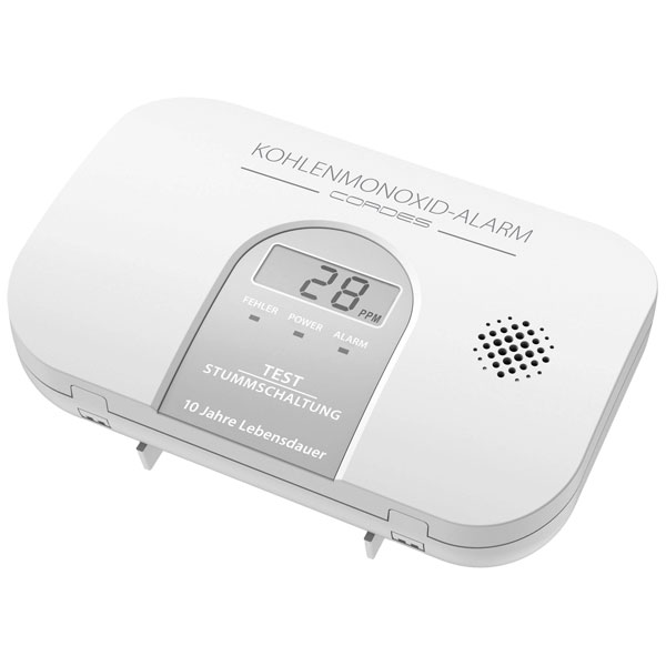 Cordes Home Security CC-4100 CO Detector Battery-Powered Temp Display