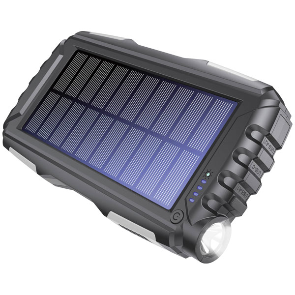 Denver PSO-20010 MK2 Solar Power Bank 20000mAh Anthracite Torch