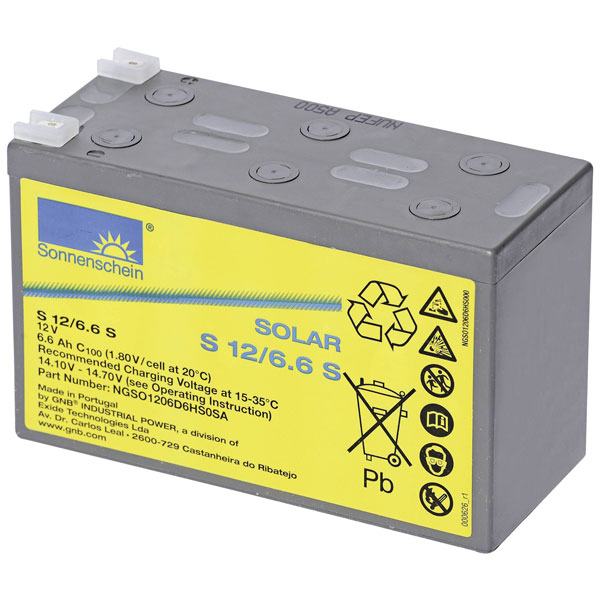 GNB Sonnenschein NGSO120027HS0BA Solar Battery 12V 27Ah VRLA Gel C...