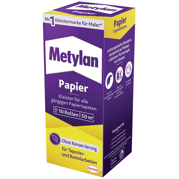Metylan MPP40 Wallpaper Paste 125g For Light and Heavy Paper Wallp...