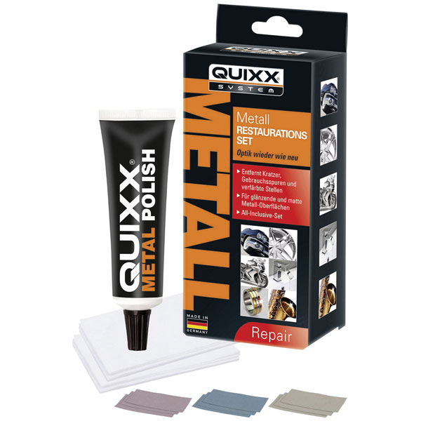 QUIXX SYSTEM 20448 Metal Repair Kit Restores Shine to Metals & Sur...