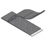 Richco RKWFA-16-300 Hook-and-Loop Cable Tie Pad 52.3x19.8x1.5mm Black