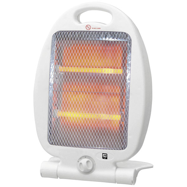 SHX 03HS800 Quartz Heater 15m² White Quiet Two Heat Settings Safe
