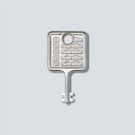 Siedle 210007019-00 Door Intercom Key Silver for VARIO MR 511/512/513/514