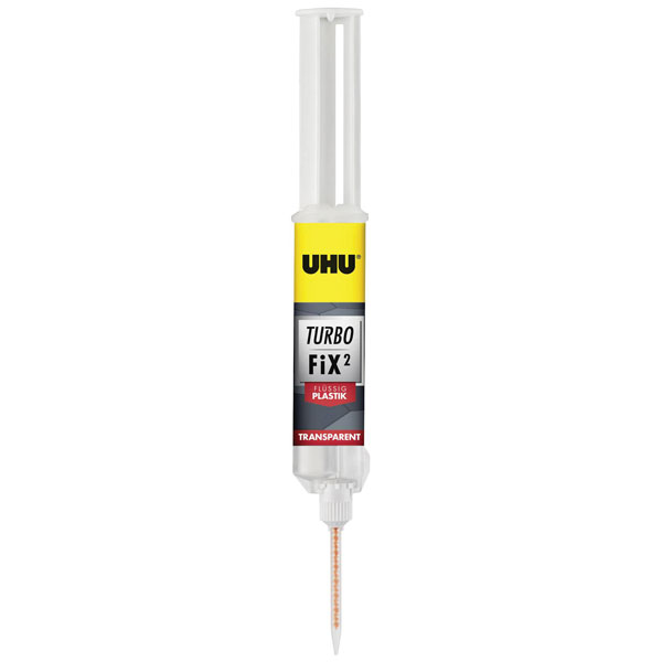 UHU 51865 TURBO FIX² Flex Adhesive 10g Fast Strong Flexible Repair