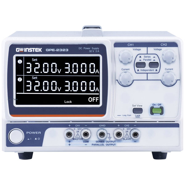 GW Instek GPE-2323 Bench PSU Adjustable 0-32V 0-3A 192W 2 Outputs