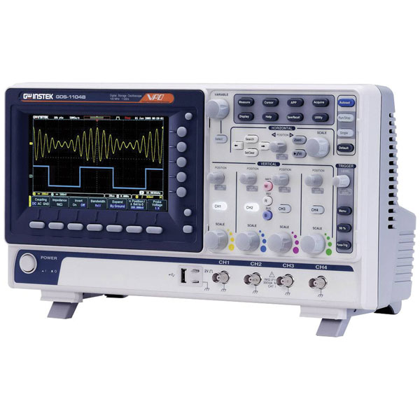 GW Instek GDS-1102B Digital Oscilloscope 100MHz 1GS/s 10MP 8 Bit