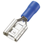 TruComponents 745151 Blade Receptacle 6.4 mm 0.8 mm 180° Red 100 pieces