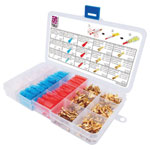 TRU COMPONENTS T1904C108 Blade Receptacle Set 15 pieces 6.3mm Yellow