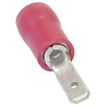 TruComponents 745410 Blade Terminal 6.4mm Part-Insulated Red 100 pieces