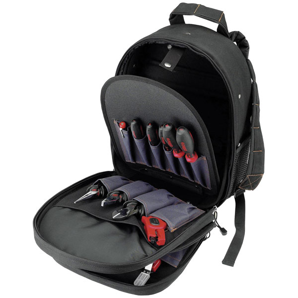 Cimco 170420 Tool Backpack with 14 Integrated Quality Tools and St...