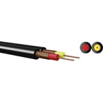 Kabeltronik 640200800-1 DIN Cable 2x0.08mm² Black PE Copper Shield PVC