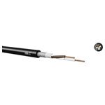 Kabeltronik 480402509 Mik-C Cable 4x0.25mm² Black PVC Copper Shield