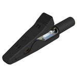 SKS Hirschmann 973972100 MICRO-KLEPS Black Mini Test Clip CAT I 0.64mm Jack