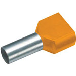 Vogt Connection Technology 460814D Twin Ferrule 10mm² Insulated Ivory 100 pieces