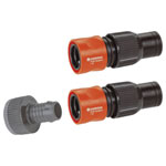 GARDENA 01505-23 Connector Set 26.5 mm to 33.3 mm Faucet to Pipeline