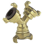 GARDENA 07119-20 Brass Lock Coupling for 19mm to 13mm hose connection