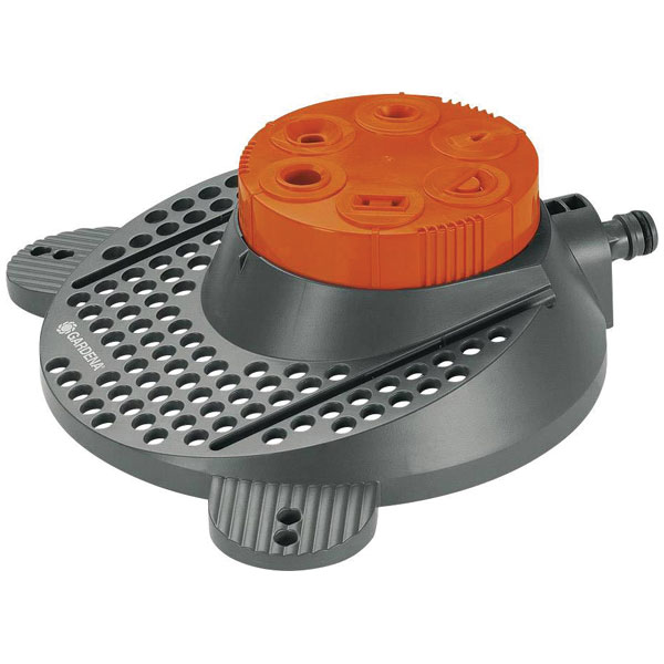 GARDENA 02073-20 Classic Multi-surface Sprinkler 11-100 m² 6 Patterns