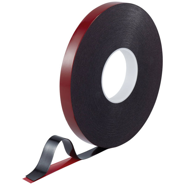 TOOLCRAFT 93038c185 Double-Sided Tape Red/Black 30m x 20mm