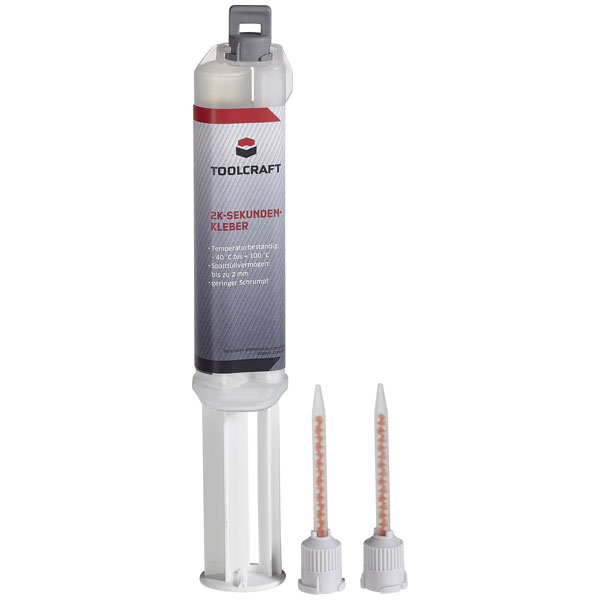 TOOLCRAFT SGU2C.S10BL 2-Part Super Glue Fills Gaps 10g Multi-use