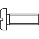 TOOLCRAFT 888670 Allen Screw M1.4 10mm Steel Zinc-Plated DIN 84