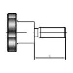 TOOLCRAFT 107539 Knurl Head Screws M4x6 Galvanised Steel 50 pieces