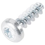 Toolcraft 88200-8 Plastic-tapping Screw 3x8mm Steel Zinc Plated 100 pieces