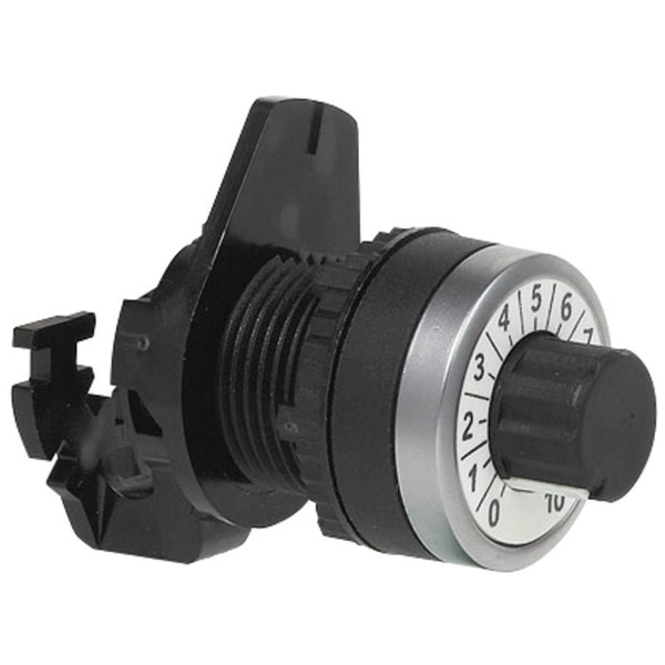 BACO 223989 L21RP03 Potentiometer Actuator Front Ring Black Chrome