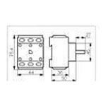 BACO 172000 Contact Block 25A Grey/Black 1 piece Reliable Control Unit