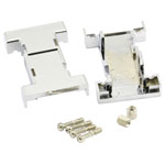 BKL D-SUB Adapter Housing 25-Pin Plastic Metallised 180° Silver 1 piece